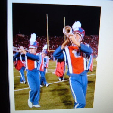 #14-Marching band uniform with instrument