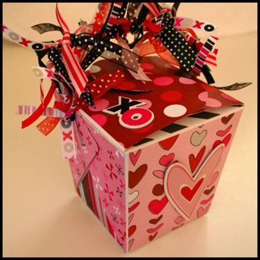 Altered Take Out Box for Valentine&#039;s
