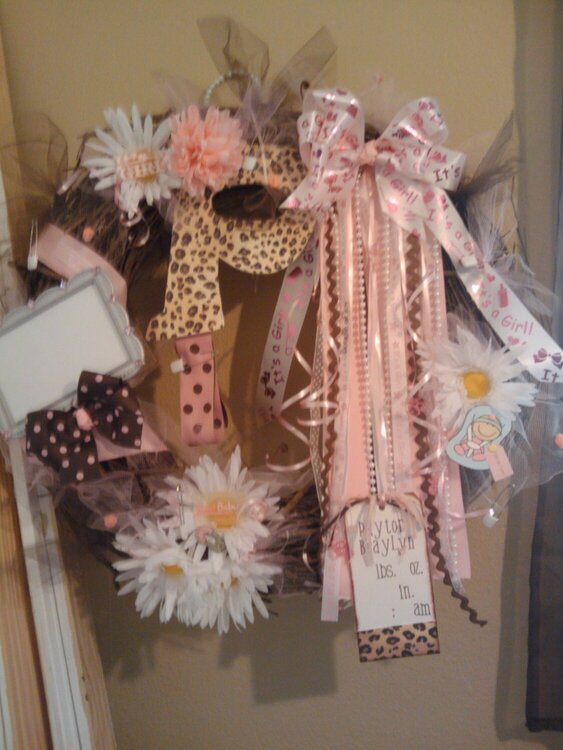 Cheetah Door Wreath