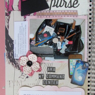 The Purse (smashbook page)