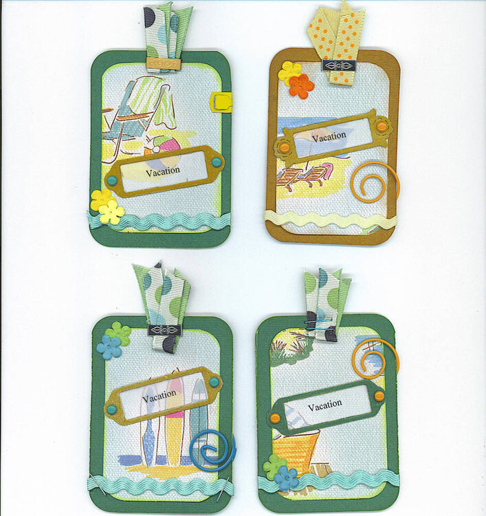 V for vacation ABC Travel Tag Swap