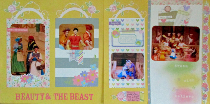 Beauty and Beast Diecut challenge