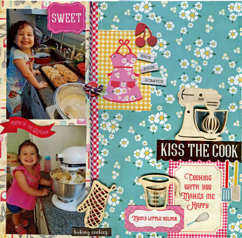Kiss the Cook - June Scraplift Challenge