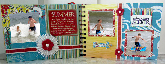 Beach Mini Album using Quick Quotes