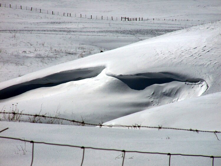 And another snow drift