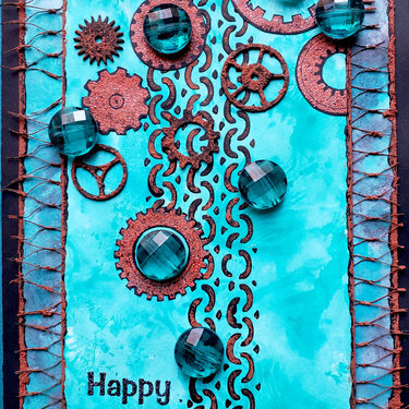 Aquamarine Birthday Card