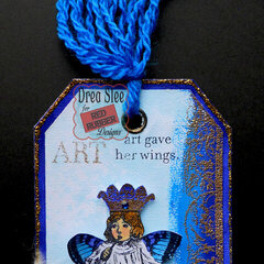 Art Gave Her Wings Tag ~ Red Rubber Designs DT