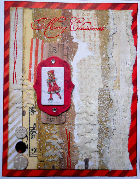 Christmas Collage Card ~ FotoBella DT