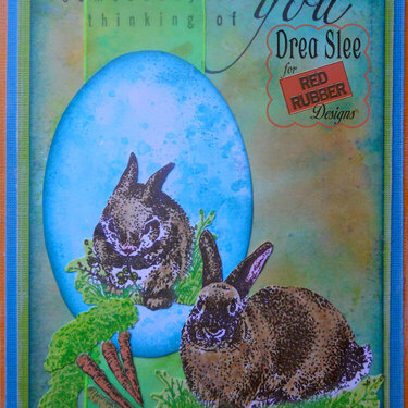 Blue Somebunny&#039;s Thinking ~ Red Rubber Designs DT