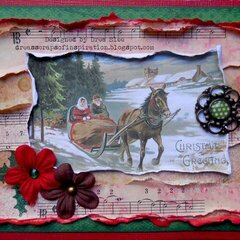 Christmas Collage Card ~ FotoBella DT