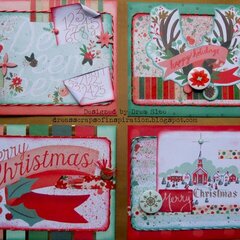 Christmas on Market Street Card Set ~ FotoBella DT