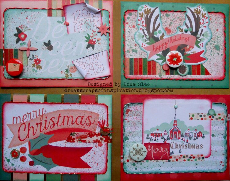 Christmas on Market Street Card Set ~ FotoBella DT