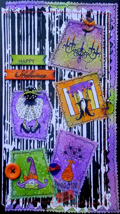 Happy Halloween Card ~ Red Rubber Designs DT