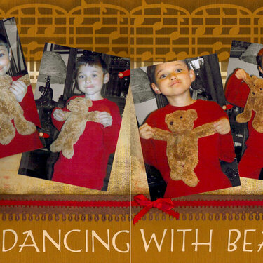 Logan dancing with Beary