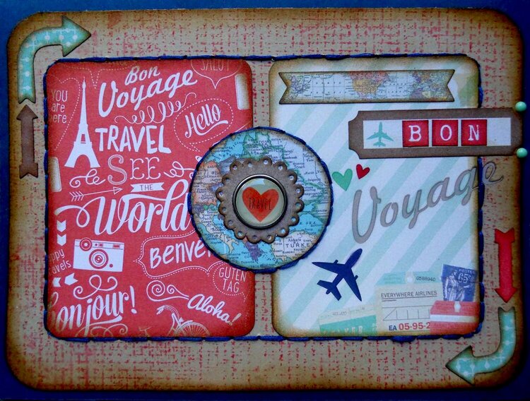 Bon Voyage Card ~ FotoBella DT