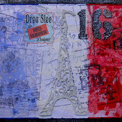 Paris Collage Card ~ Red Rubber DesignsDT