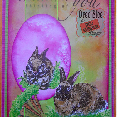 Pink Somebunny&#039;s Thinking ~ Red Rubber Designs DT
