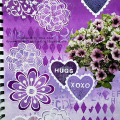 Purple Hearts and Flowers