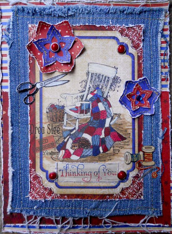 Americana Card ~ Red Rubber Designs DT