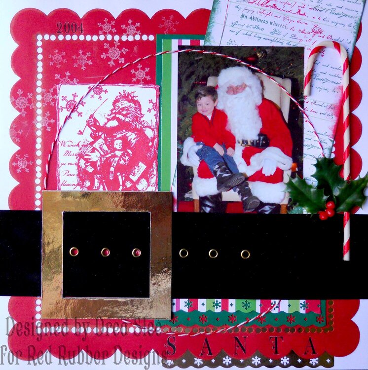 Santa ~ Red Rubber Designs DT