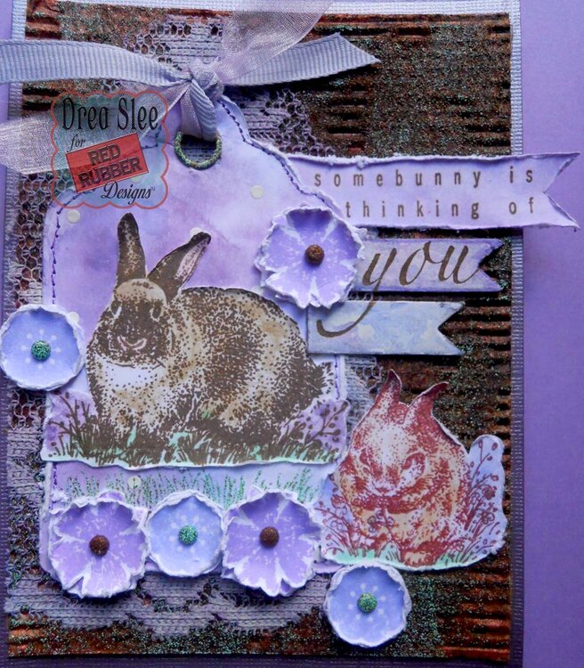 Somebunny&#039;s Thinking Card ~ Red Rubber Designs DT