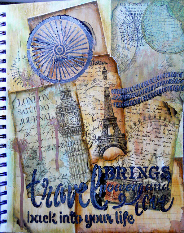 Travel Art Journal ~ FotoBella DT