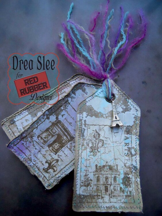 Travel Tags ~ Red Rubber Designs DT