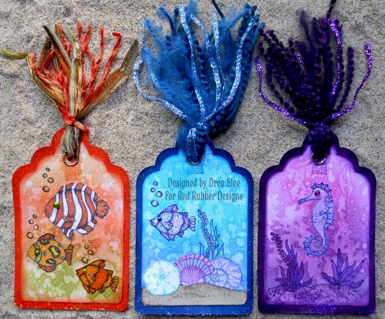 Under the Sea Tags ~ Red Rubber Designs DT