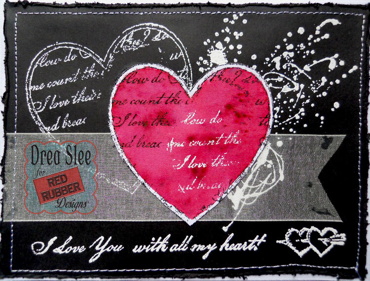 Valentine&#039;s Card ~ Red Rubber Designs DT