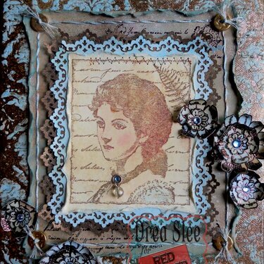 Victorian Collage Canvas ~ Red Rubber Designs DT