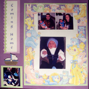 AJ&#039;s Scrapbook Page 4-Coming Home