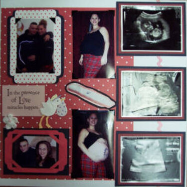 AJ&#039;s Scrapbook page 1-The Pregnancy