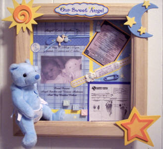 AJ&#039;s Shadowbox decoration for Nursery