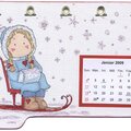 Calendar of Magnolia stamps