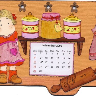 Calendar of Magnolia stamps