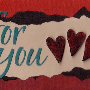 Card inspired by my &quot;Love In Another Language&quot; ATCs (darker colors)