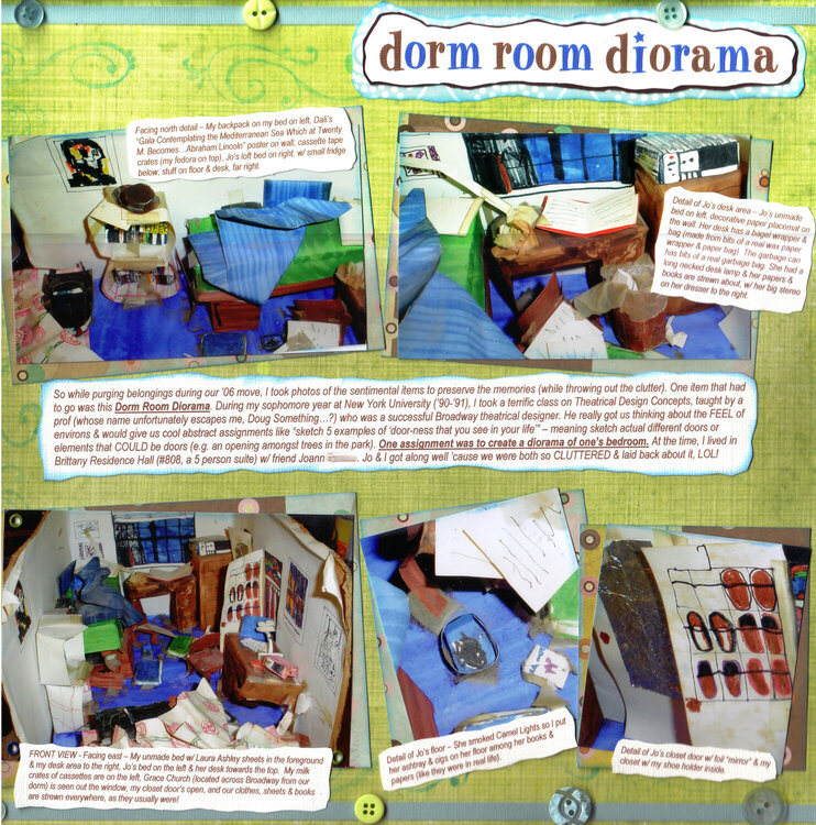 Dorm Room Diorama (left side) - SHCG &quot;1st sb.com Fave Lift&quot; Challenge
