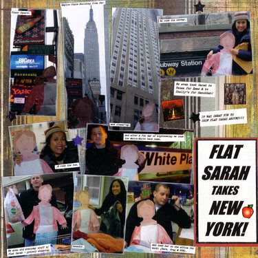 Flat Sarah Takes New York! (right side) - Flat Stanley Project