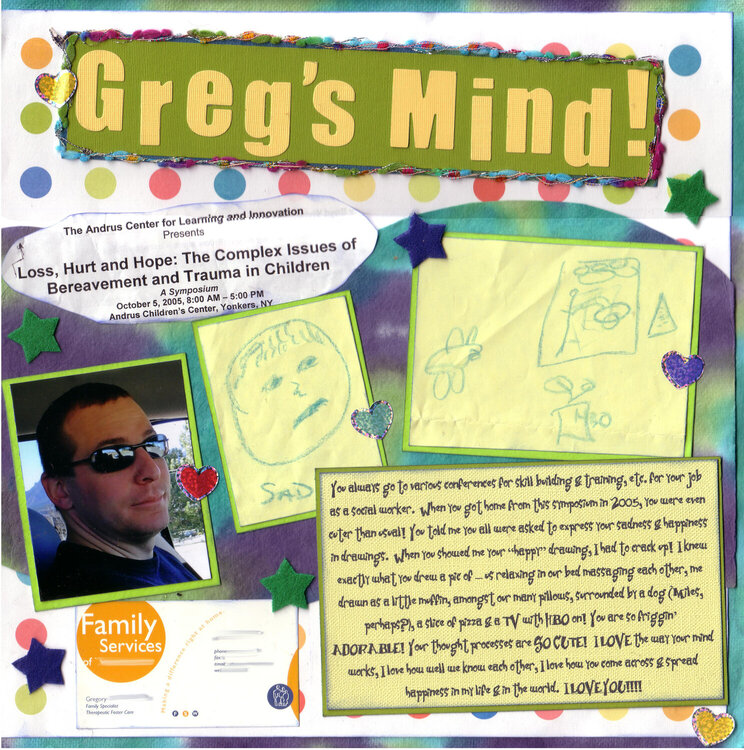 Greg&#039;s Mind! (SHCG &quot;Color Your World&quot; Challenge)
