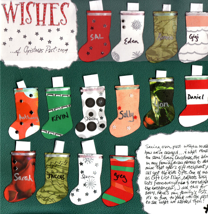 Wishes of Christmas Past - SHCG Leftovers &amp; Interaction Challenges LO