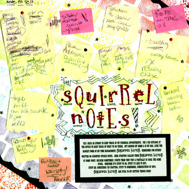 Squirrel Notes (SHCG &quot;Running Out Of Time&quot; Challenge)