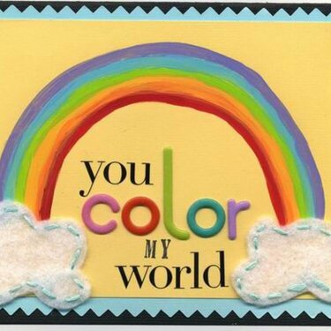 You Color my World card