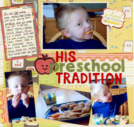 His Preschool Tradition