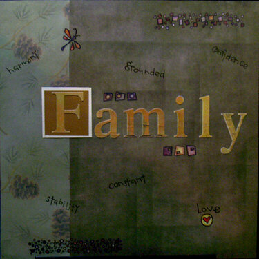 Family Scrapbook Title Page
