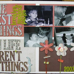 The Best Things in Life... Altered Canvas