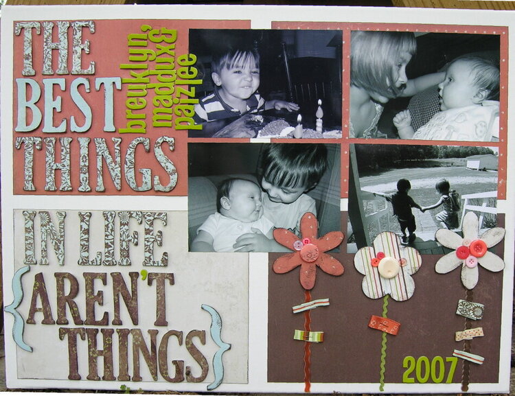 The Best Things in Life... Altered Canvas