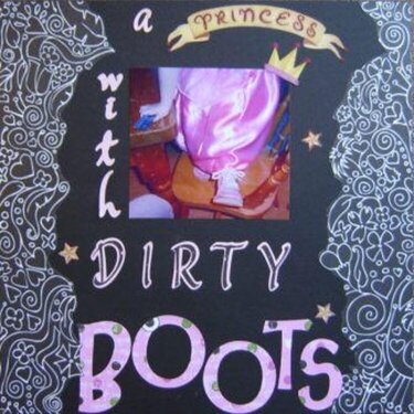 Princess with dirty boots!
