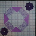 quilt pattern and folded paper