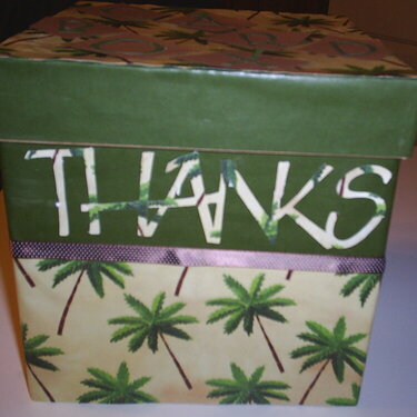 altered card box