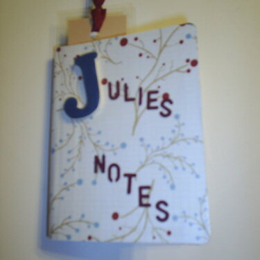 altered mini-composition book for JuliebugsUA